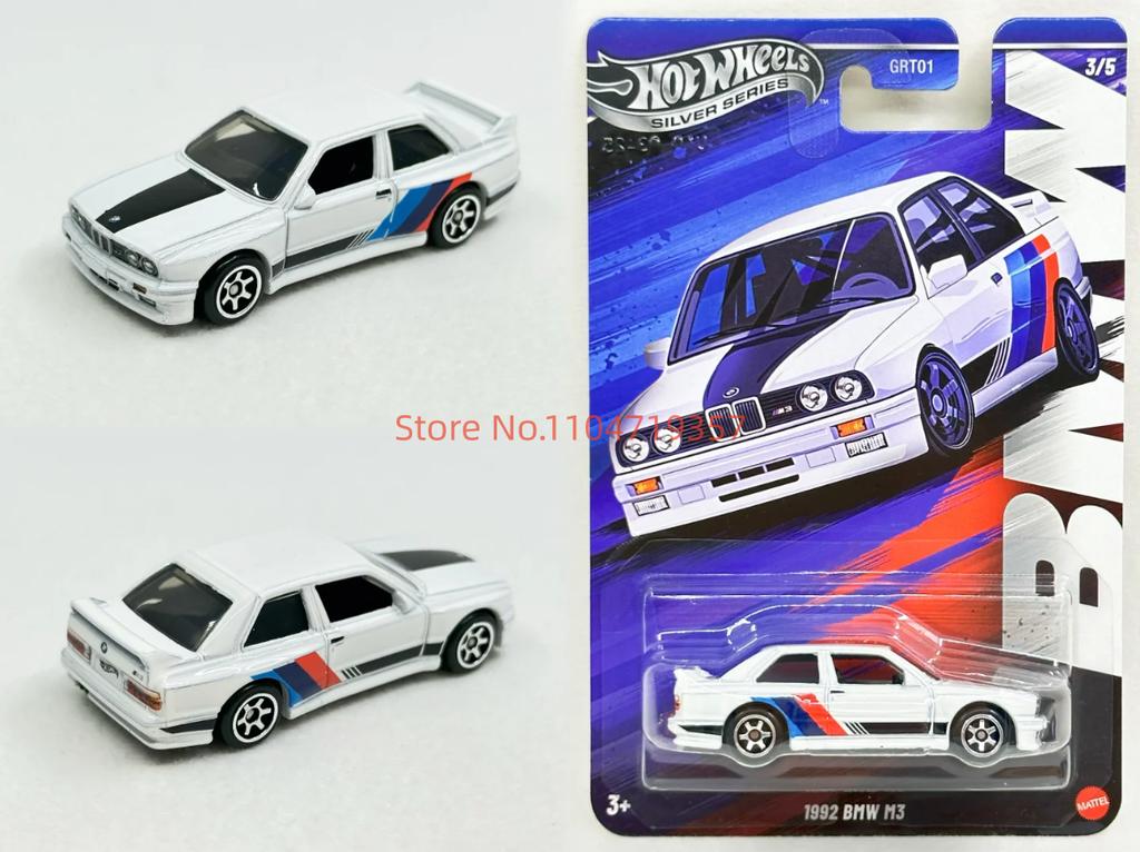 AAAOQ1 Hot Wheels Набор Bmw 2025 Серебряная Серия M1 M2 M3 M4 M5 1:Масштаб 64 Литая модель автомобиля Машинки Нераспечатанная Коллекция Grt01 Модели Игрушки