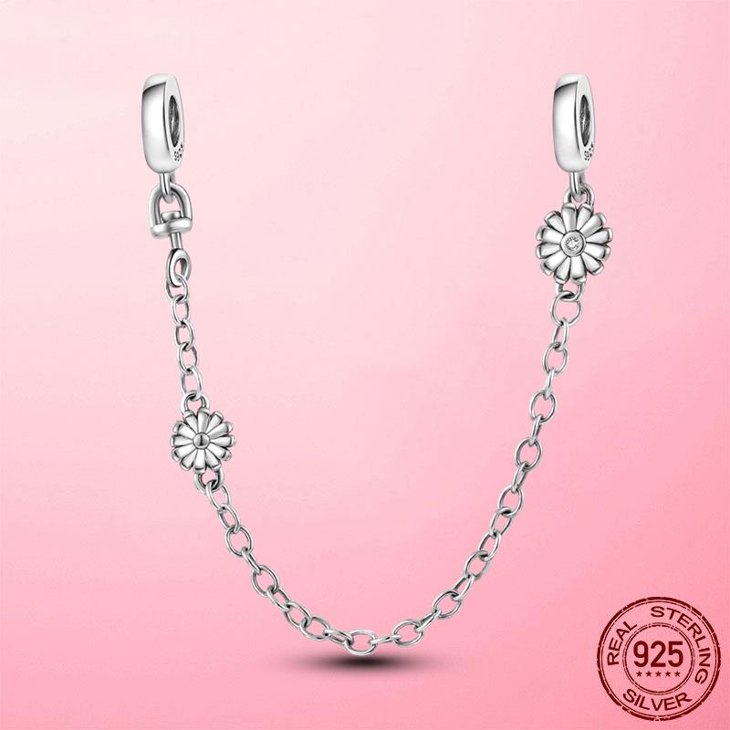 Застежка-зажим, цепочка-зажим из серебра 925 пробы, подвески-звездочки, бусины-стопоры, оригинальный браслет dora, оригинальные украшения своими руками