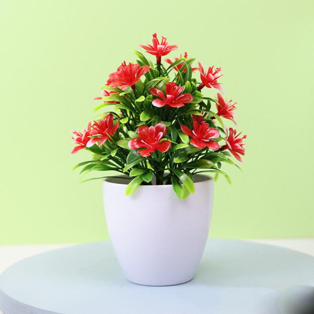 Орнамент Искусственные цветы Искусственные растения Украшение стола в горшках Искусственные цветы Маленькие растения