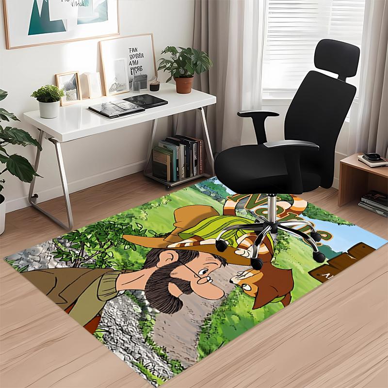 Custom Name Pettson and Findus Printed Carpet, Rug for Office Chair Living Room Bedroom Kitchen Room Decor Gifts.
