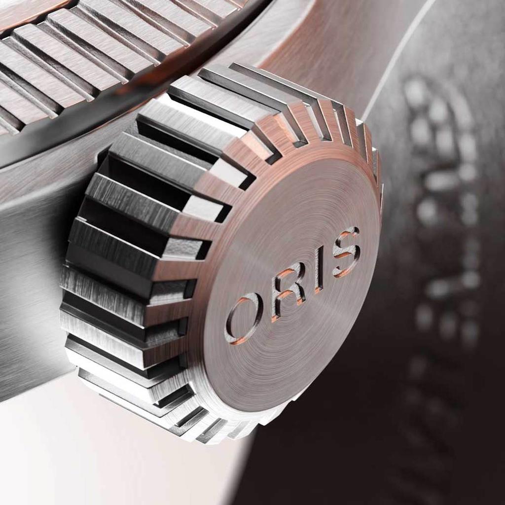 [Oris] Big Crown ProPilot Date 41mm High-Contrast Black Dial Technical Textile Strap Automatic Pilot Watch (733-7805-4164LS)