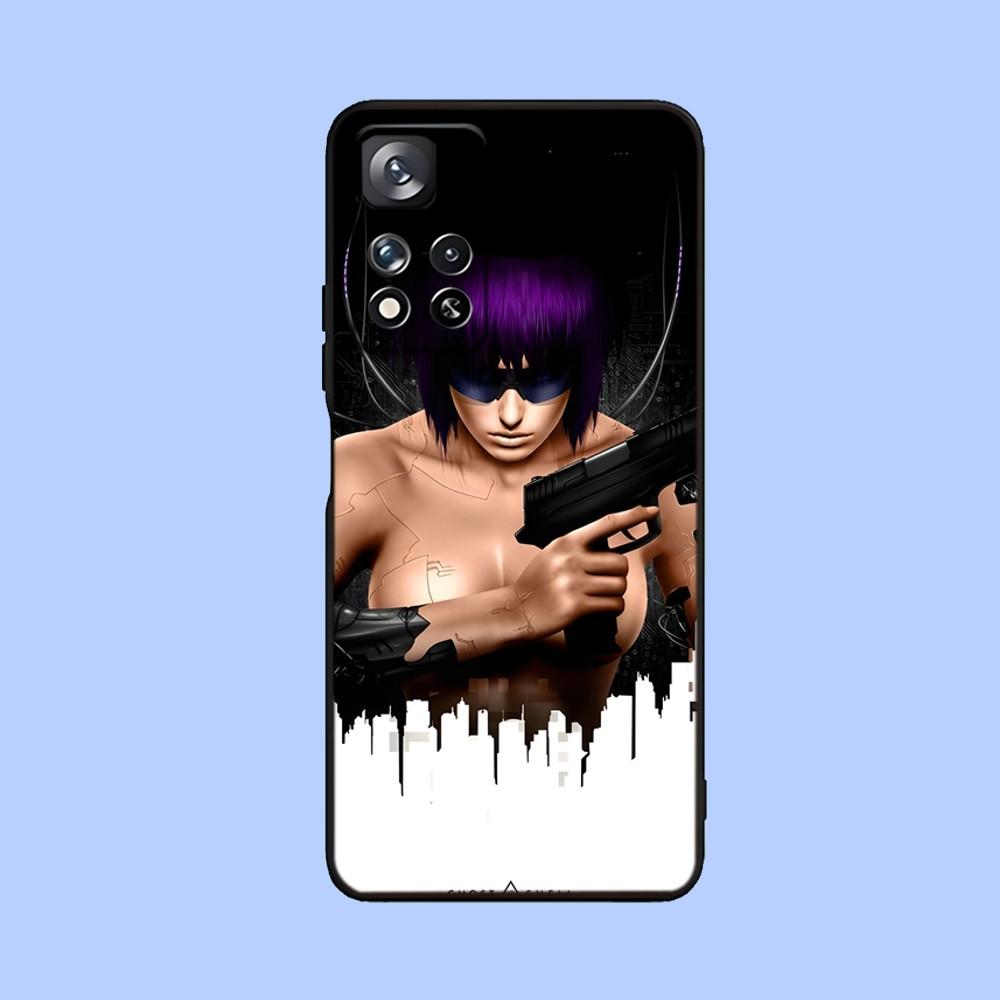 Чехол для телефона G-Ghost in the Shell для Samsung Galaxy A13, A21s, A22, A31, A32, A52, A53, A71, A80, A91 Мягкий черный чехол
