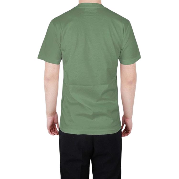 STONE ISLAND Футболка с логотипом цвета шалфея Мужские топы Зеленый 101524113-V0055