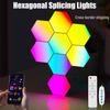 RGB Шестиугольные светодиодные стыковочные светильники - Квантовая сотовая панель