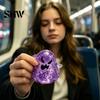 Ghost Sensory Toy Halloween Stress Relief Toy, Spooky Glitter Squeeze Clear Fidget for Focus and Relaxation Hand Tools