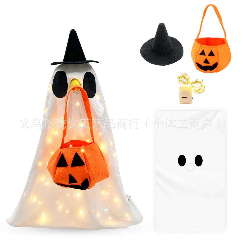 Porch Goose Decoration Clothes Set Waterproof Raincoat Bikini Ghost Outfit for 23 Inch Lawn Garden Statue Costume