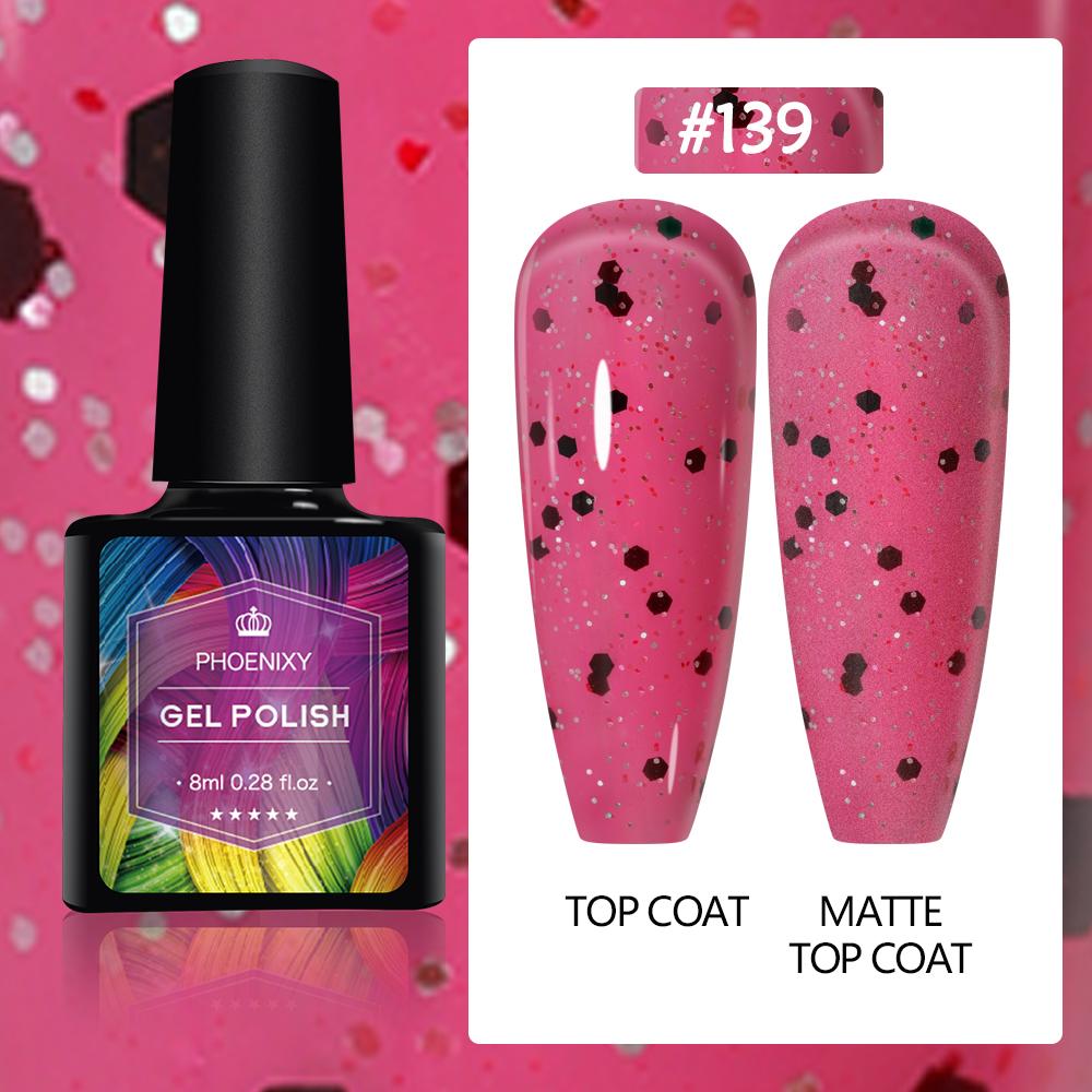 PHOENIXY 82 шт., 8 мл гель-лак для ногтей, УФ-гель для ногтей, стартовый набор, замачиваемый гель-лак, гель-лак для ногтей, дизайн ногтей, маникюр, салон «сделай сам», дома