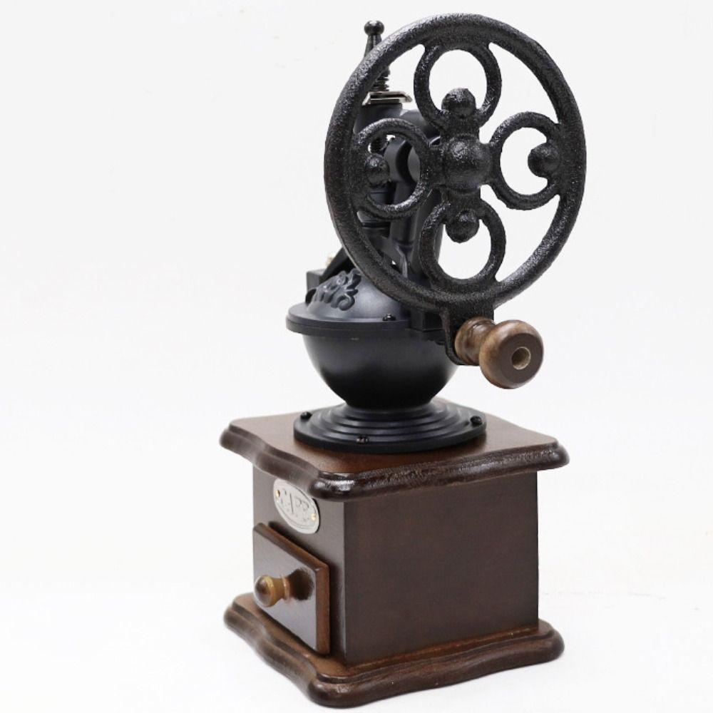 Hand Cranked Vintage Coffee Bean Grinder Manual Coffee Grinding Machine Coffee Mill Burr Cafe