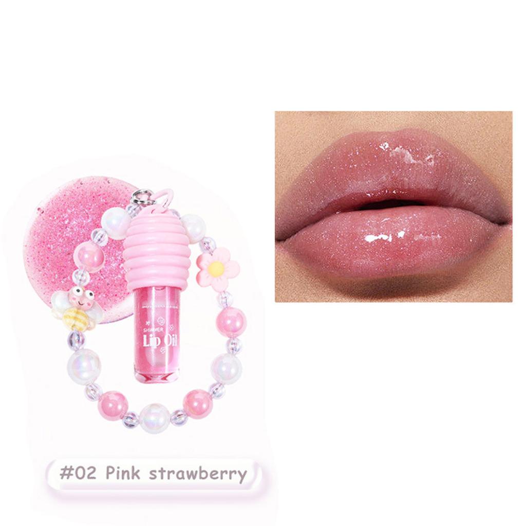 Mirror-Finish Lip Oil for Women - Tinted Hydrating Lip Gloss, Portable Lipstick for Daily Moisture