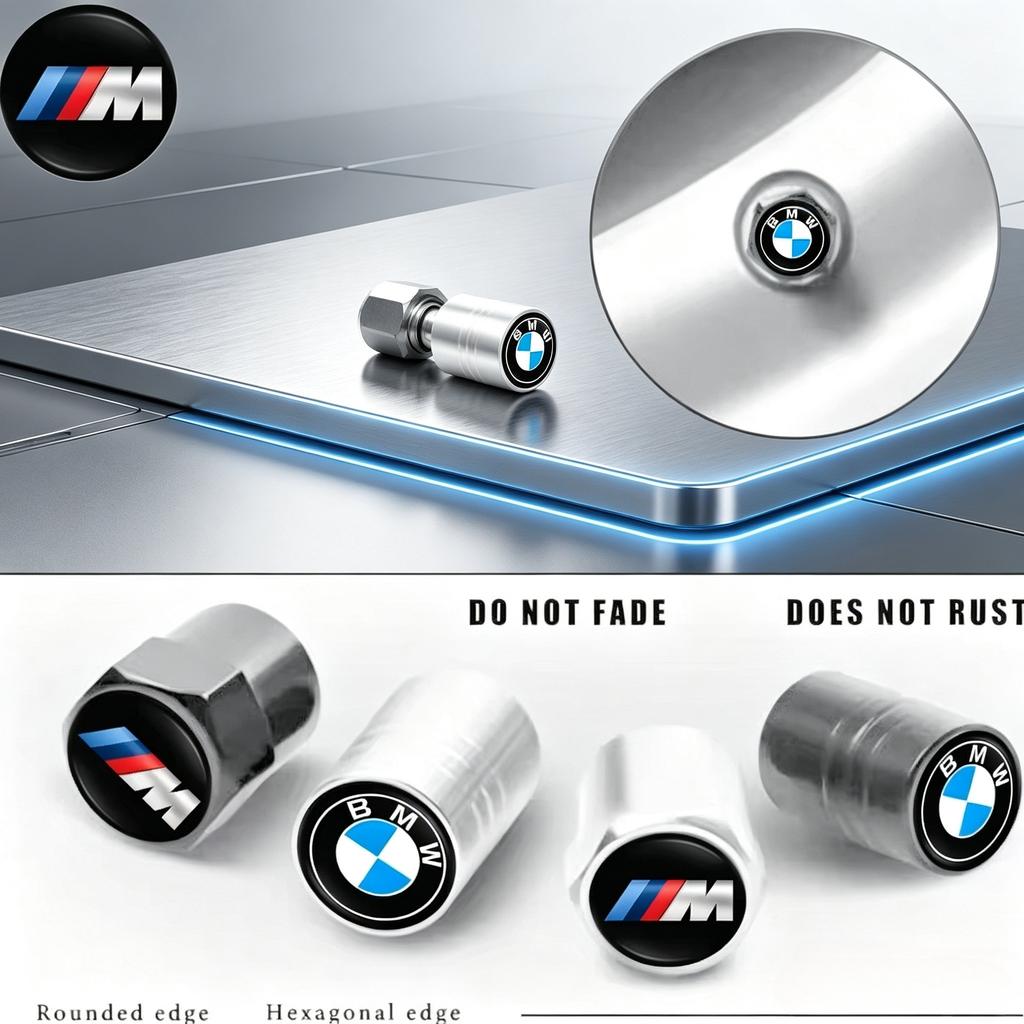 ta12BMW M Sport Aluminum Alloy Tyre Valve Stem Covers