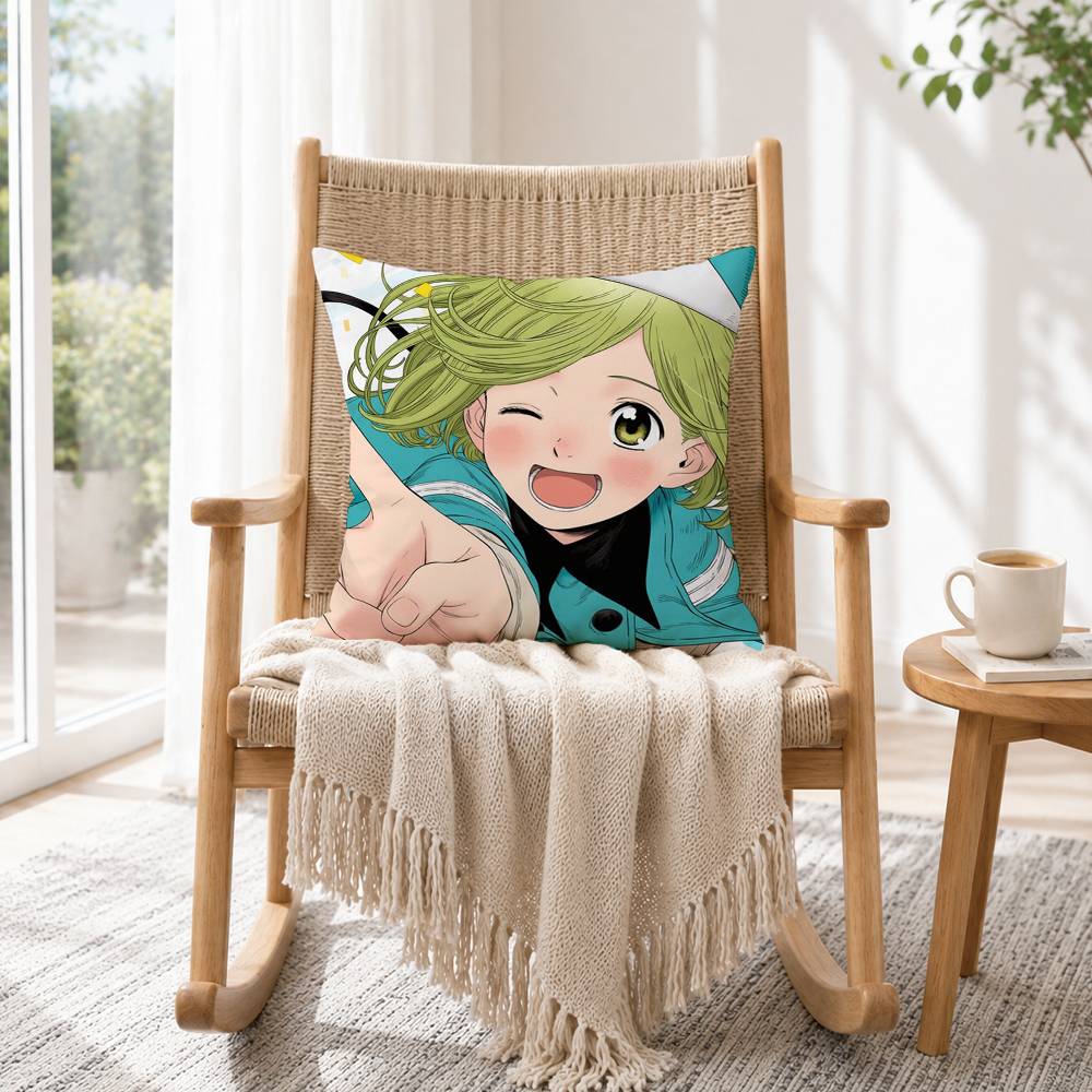 A-Аниме Шляпа Ведьмы Atelier Coco Квадратная двусторонняя наволочка Спальня Прикроватная подушка Чехол для подушки дивана Подарок
