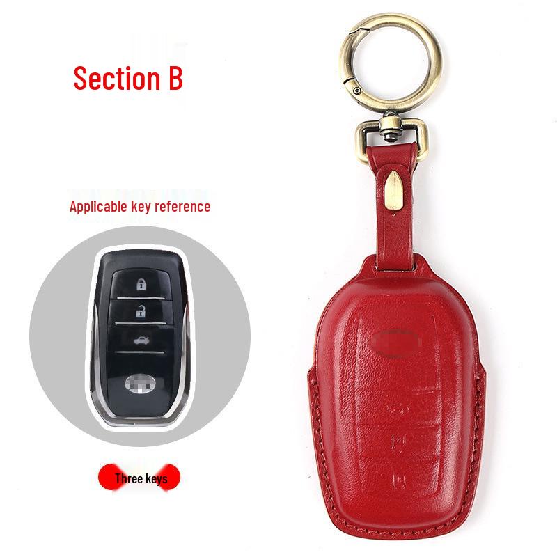 Toyota Key Case for Highlander, Corolla, Prado, RAV4, Levin, Velanda - Car Key Shell & Buckle Bag