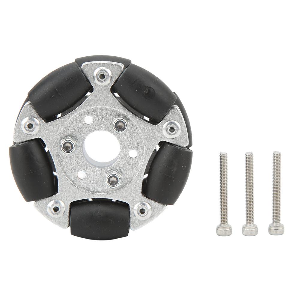 60mm Robot Omni Wheel Aluminium Alloy 360 Degree Rotation Robot Omni Wheel Replacement for Upgrade