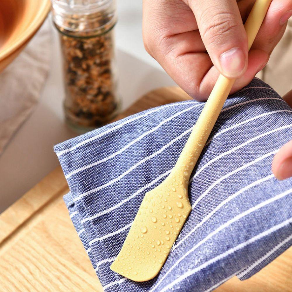 4Pcs Lengthened Silicone Spatula Set Heat Resistant Butter Spreader Jam Scraper Cake Cream