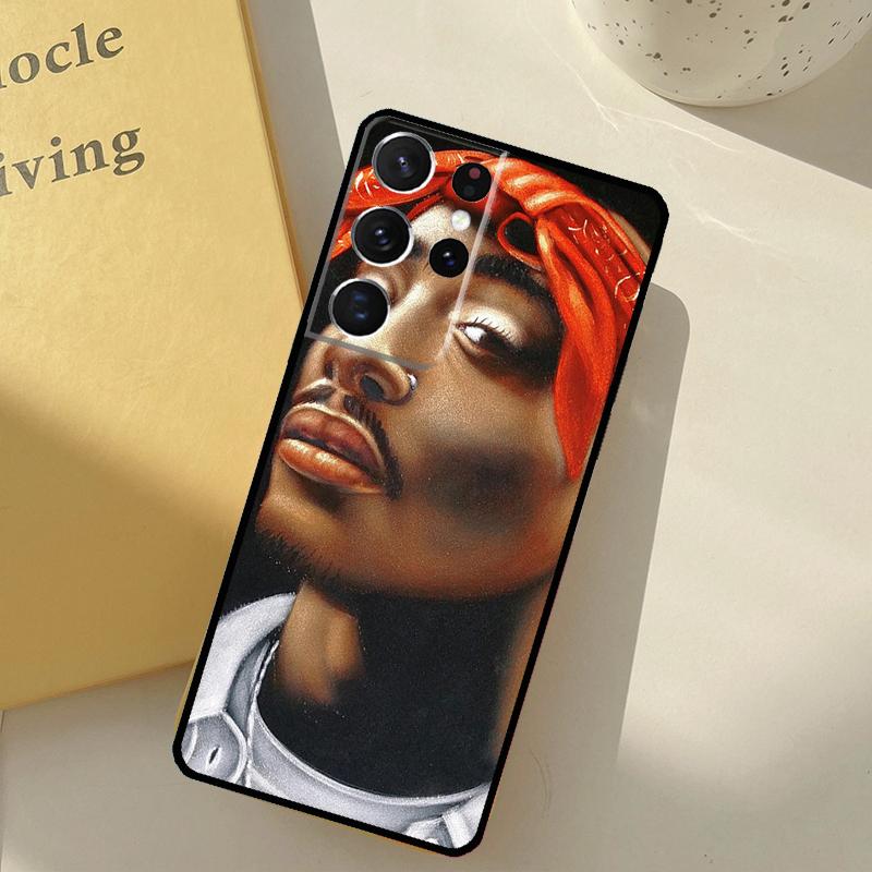 Чехол для телефона рэпера 2pac, певца Tupac, для Samsung Galaxy S25 Ultra S20 S21 S22 S23 S24 S9 S10 Plus S25 FE, защитный корпус