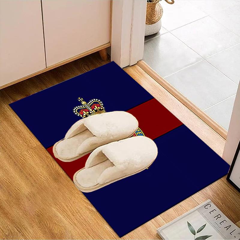 Royal Engineers Crest Emblem Rug Office Floor Mat - Machine Washable for Bedroom, bedroom, livingroom, Room Decor Fan Gifts Christmas
