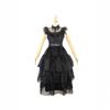 Addams Family Halloween Gothic Black Dress Cosplay Costume