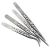 Stainless Steel Electronics Precision Curved/Straight Tip Tweezers Repair Tool