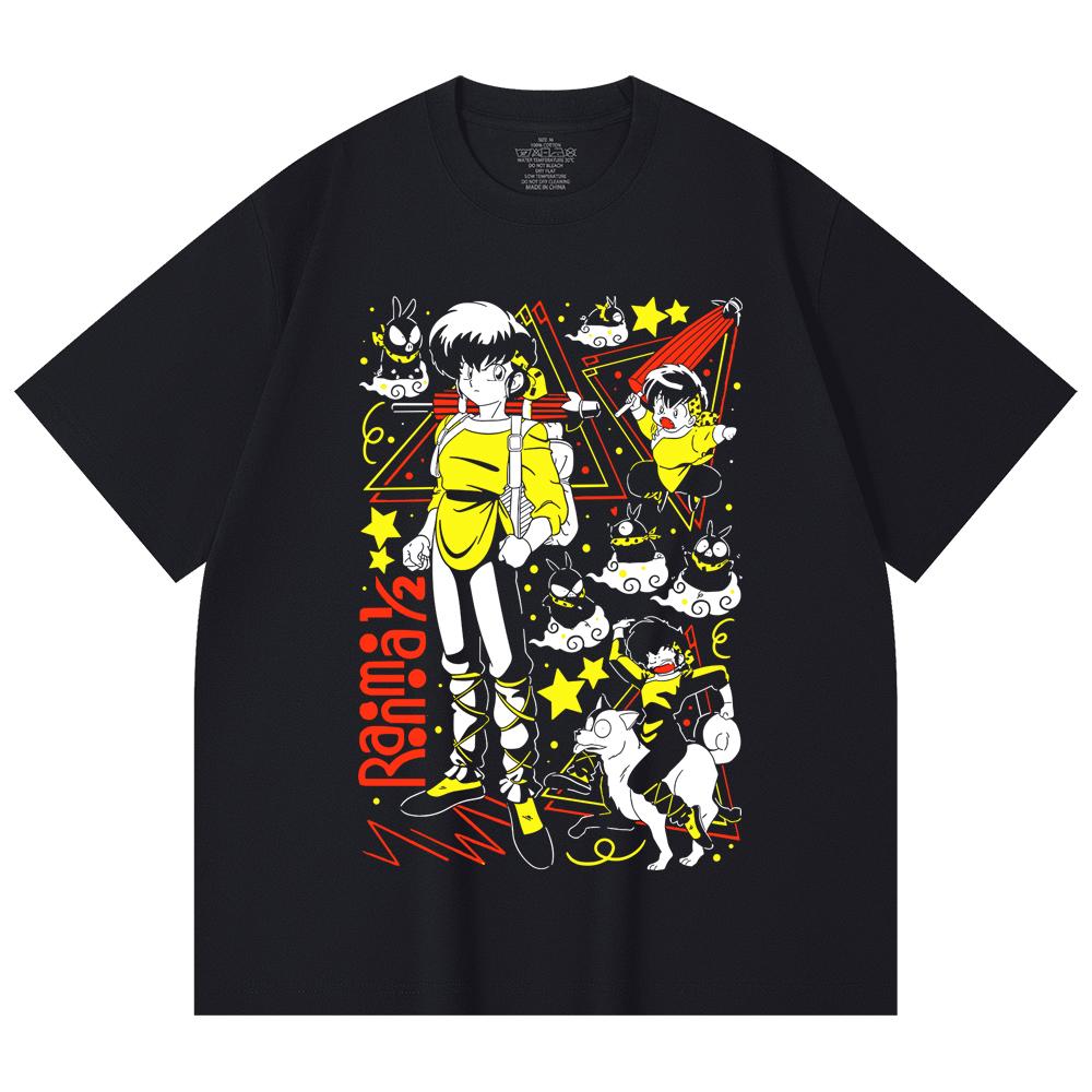 230 Gsm 100% Cotton Ranma 12 V7 Ryoga Print Unisex Heavy Cotton T Shirt