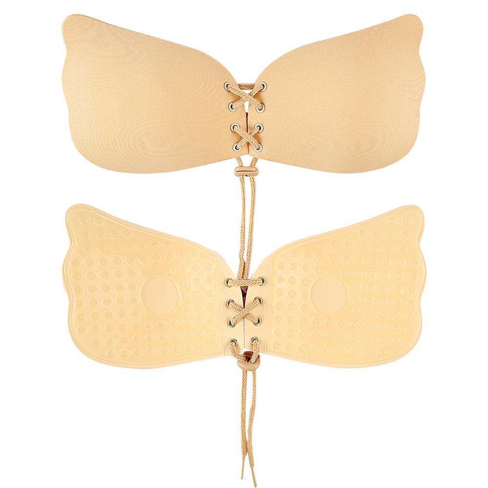 Silicone Push-Up Breast Pasties: Strapless, Invisible Nipple Covers for Small Busts, Ideal for Wedding Dresses.