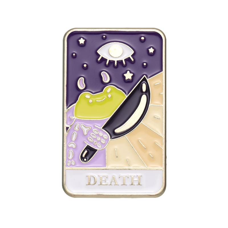 Очаровательный металлический значок с дизайном животного Короля Лягушки, идеально подходящий для модного аксессуара