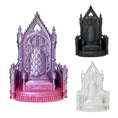 Миниатюрная фигурка трона, 3D-печатный стул в готическом стиле, украшение для мини-ландшафта, аксессуар для кукольного домика