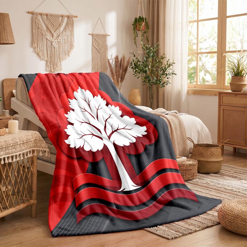 Nottingham Forest Theme Fleece Blanket Cozy Soft Plush Blanket For Bedroom Couch Travel