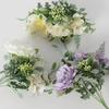26cm Artificial Peony Flowers 5 Heads Fake Flowers Vivid Fake Peony Bouquet  for Home Wedding Decor