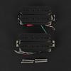 FLEOR Neck+Bridge Pickup Set Double Coil Humbucker Pickups for Electric Guitar Pickup Replacement-Black