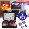 Wireless LED Magnetic Trailer Tail Light Truck Rear Light Signal Warning Brake Light For Towing Trailer Campers Lorry RV