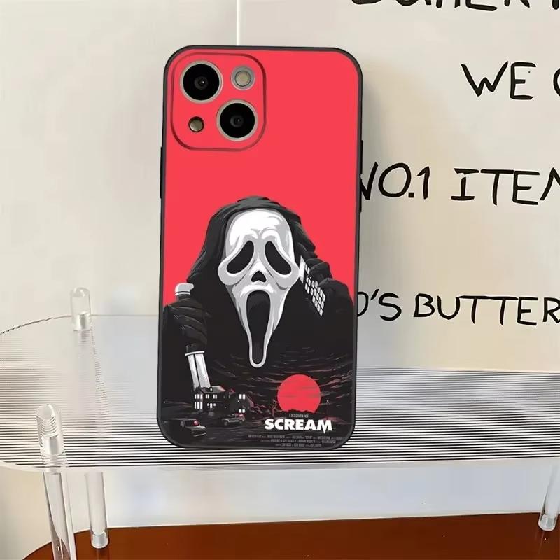 Чехол для телефона с рисунком Ghostface Horror Scream для iPhone 16 15 14 13 12 11 Pro Max XS X XR 7 8 SE Задняя крышка