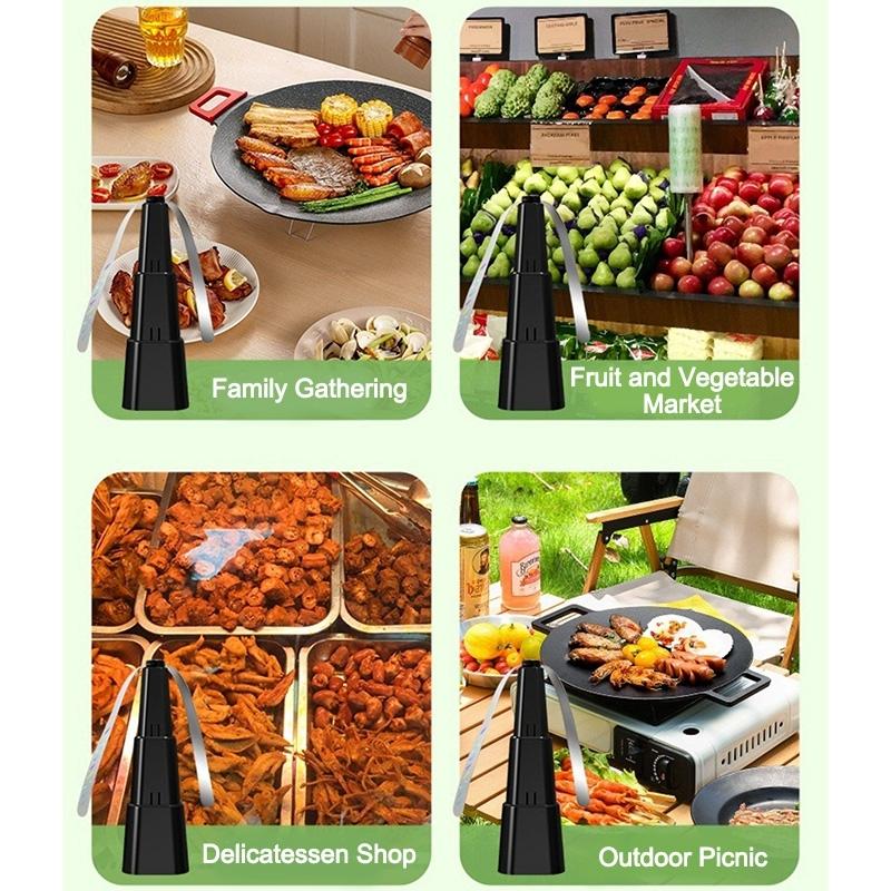 Table Fly Repelling Fan Portable Outdoor Insect Repellent with Reflective Blades Chemical Free Insect Repellent