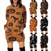 Fashion Women's Halloween Casual Loose Mid Length Hooded Women's Sweatshirt