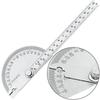 Protractors Stainless Steel Angle Ruler Protractor Measuring Tool Silver