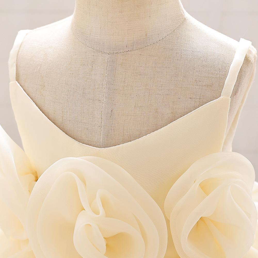 Toddler Girls 1st Birthday Dress with Heandband Bow Cute Baby Baptism Gown Kids Wedding Party Elegant Princess Vestidos Christmas Costume Dress