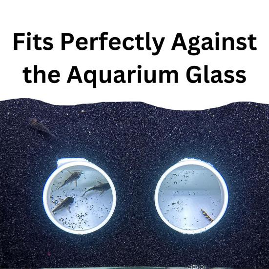 Aquarium Underground Tunnel Cave Natural Curve Two Hole Viewing Fish Shrimp Hideout Fish Tank Undergravel Tunnel for Corydoras Catfish Kuhli