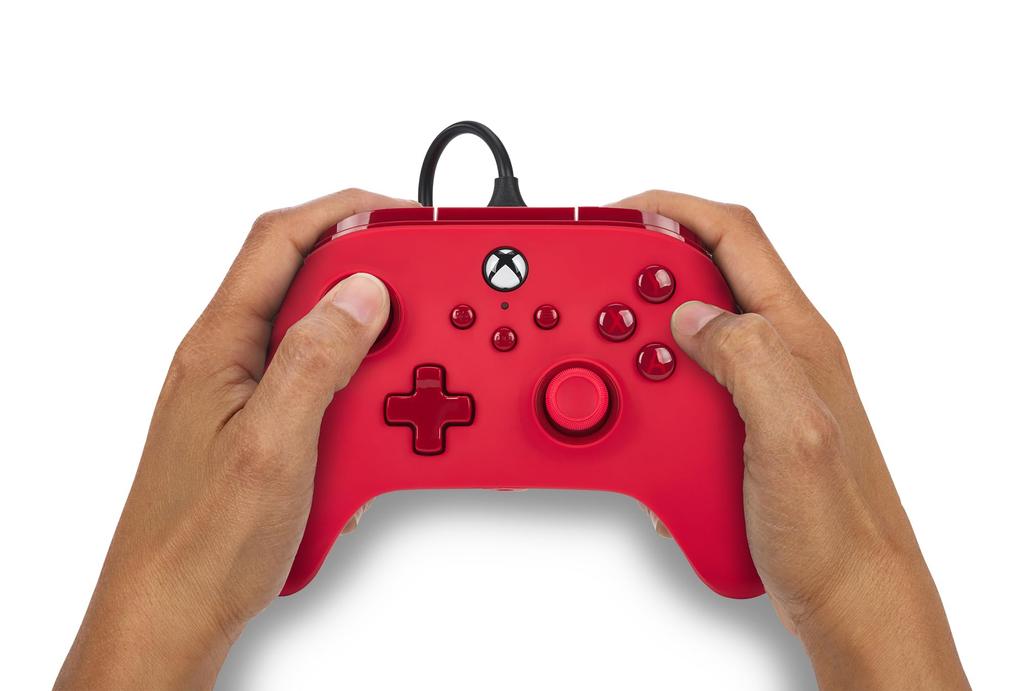 Год PowerA Advantage Проводной контроллер для Xbox Series Красный Функция двойной вибрации для Xbox Series PC Windows [2 Гарантия] XS - XS 10/11 (официальный