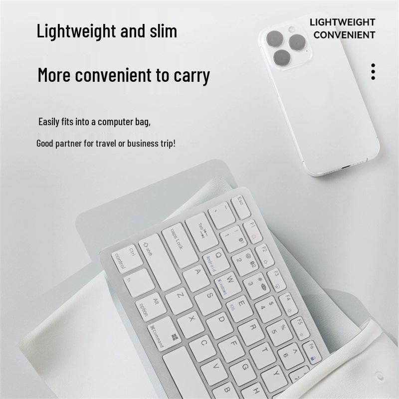 Беспроводной Bluetooth-комплект из клавиатуры и мыши, перезаряжаемый, с двойным режимом, для офиса