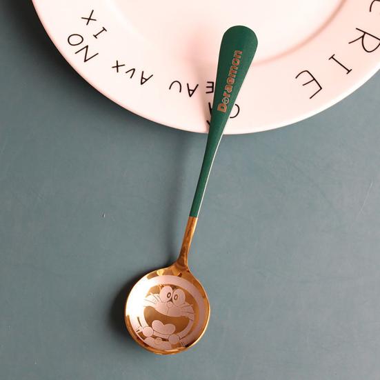 Durable Anti-rust Multi-functional Lightweight Doraemon Lovely Coffee Spoon for Girls Dinner Spoon
