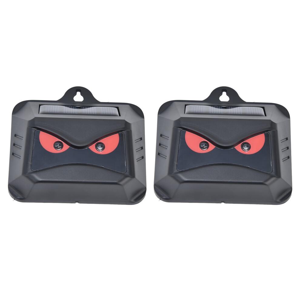 Red Strobe Animal Repellent, Weatherproof Coyote Deterrent, Automated Solar Charging Repeller for Nocturnal Animal Defense System in Gardens Orchards