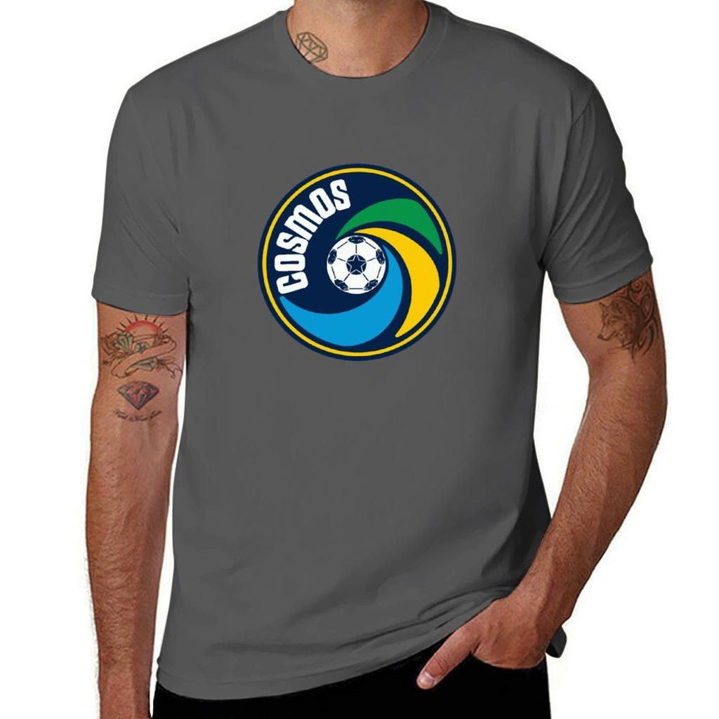 Vintage New York Cosmos Classic TShirt All Match Print Short Sleeve Top TShirt