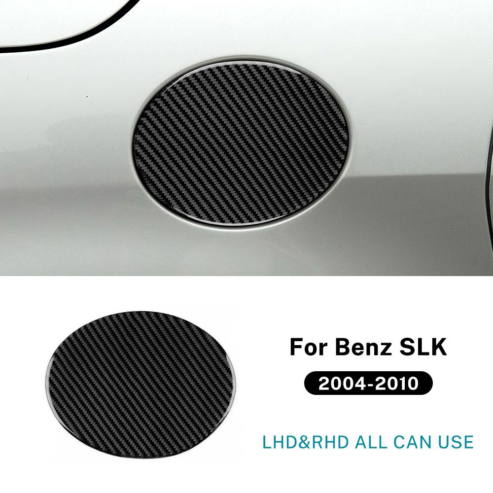 Наклейка из настоящего мягкого углеродного волокна для Mercedes Benz SLK R171 2004 2005 2006 2007 2008 2009 2010 Аксессуары для крышки топливного бака автомобиля