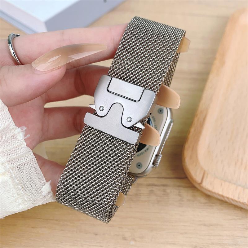 Ремешок-петля для Apple watch 10 9 8 7 41 45 мм 46 мм Ultra/2 49 мм Мужской женский металлический ремешок для iWatch 6 5 SE3 44 40 42 мм Ремень