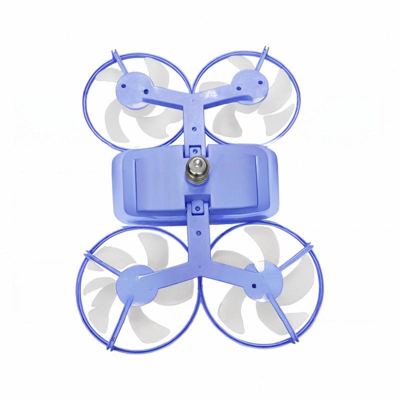 New Drone Ceiling Fan Light with E27 Screw Base, Integrated Fan & Lamp for Bedroom Dining, Small Remote High Airflow