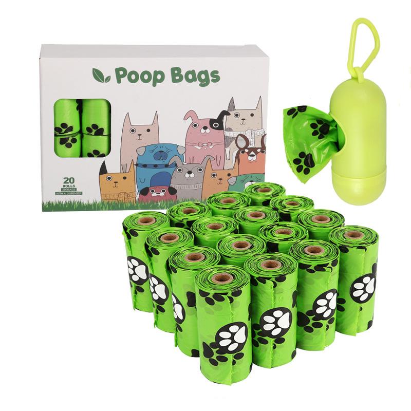 EPI Biodegradable Dog Poop Bags Lavender Scented Pet Poop Bags With Holder Extra Thick Leakproof Dog Poop Bags With Dispenser
