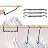 8Pcs Clothes Hangers with 360-Degree Swivel Hook Strong Load-bearing Collapsible Hangers Closet Organizers