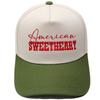 SWEETHEART truck driver hat embroidery color matching baseball cap European and American men's and women's casual retro hat