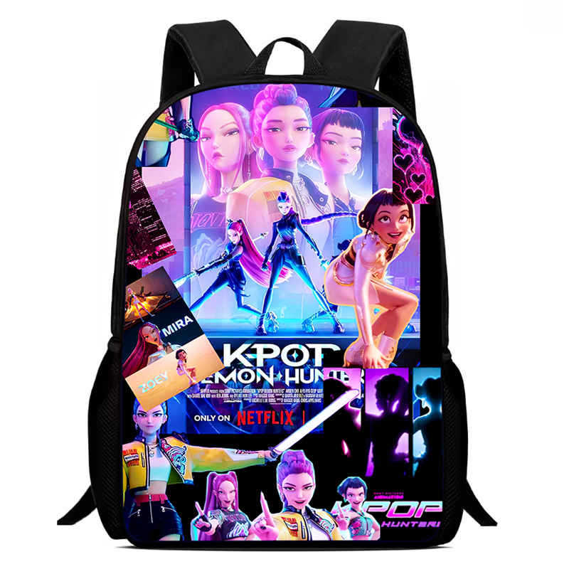 Kpop Охотник на ведьм Группа Школьная сумка Высококачественная Печать Повседневный Межграничный Легкий Рюкзак Одна Штука Волосы
