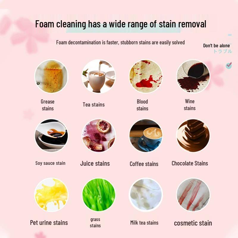 Многофункциональный пенный очиститель для обуви, носков, матрасов и предметов домашнего обихода: Пятновыводитель и раствор для сухой чистки
