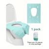 10pcs Disposable Toilet Seat Covers, Waterproof & Portable, Extra Length Paper Toilet Mat for Hotel, Public Places, Travel, Leisure Club